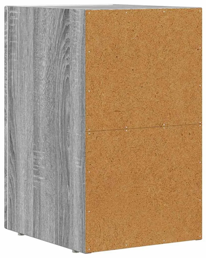 vidaXL Éjjeli asztal 2 pcs Szürke Sonoma 29.5 x 35 x 50 cm Faanyag