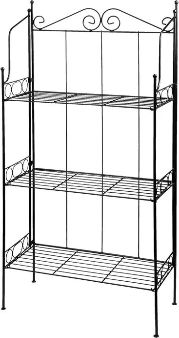 Dekor fém polc, virágtartó állvány, L