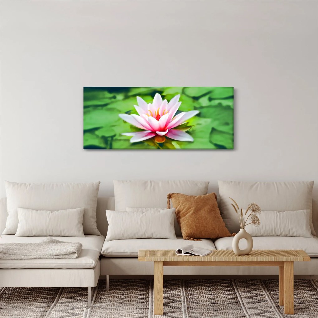 A tavirózsa képe a felszínen (120x50 cm)