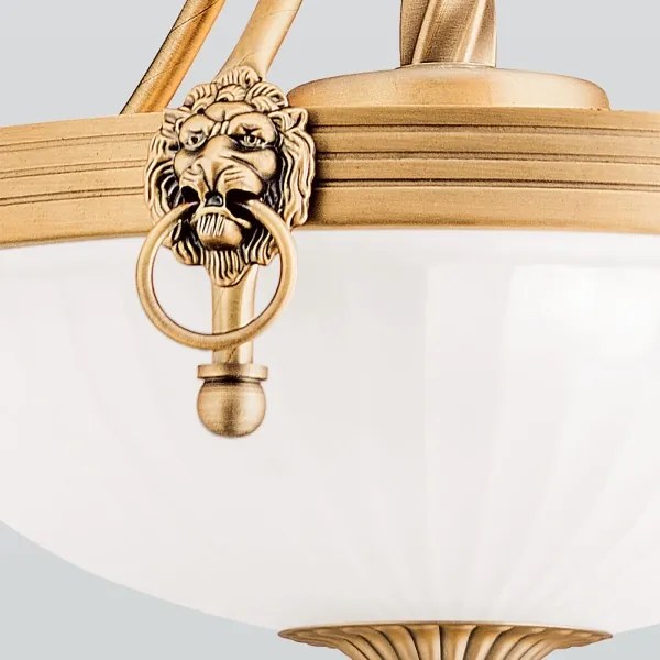 Orion HL 6-1611/3 - Csillár láncon ROCCA 3xE27/60W/230V átm. 32 cm bronz/fehér