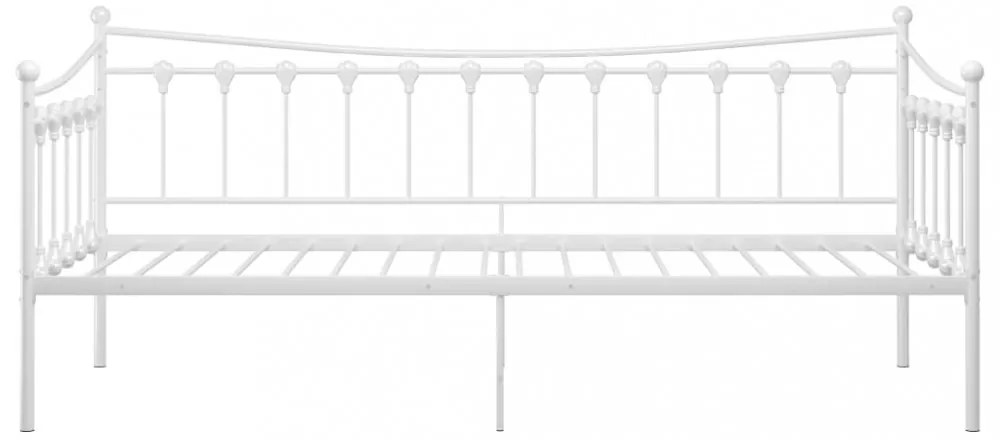 fehér fém kanapéágykeret 90 x 200 cm