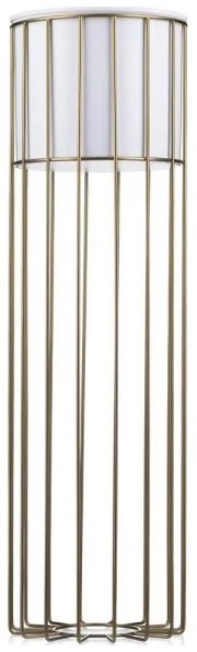 Fém virágcserép LOFT 70x20 cm arany/fehér