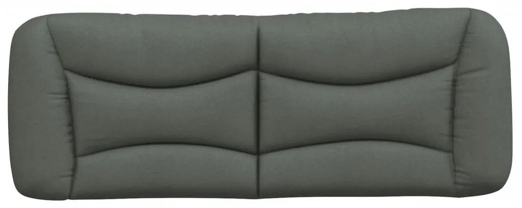 sötétszürke szövet fejtámla párna Hvar 140 cm