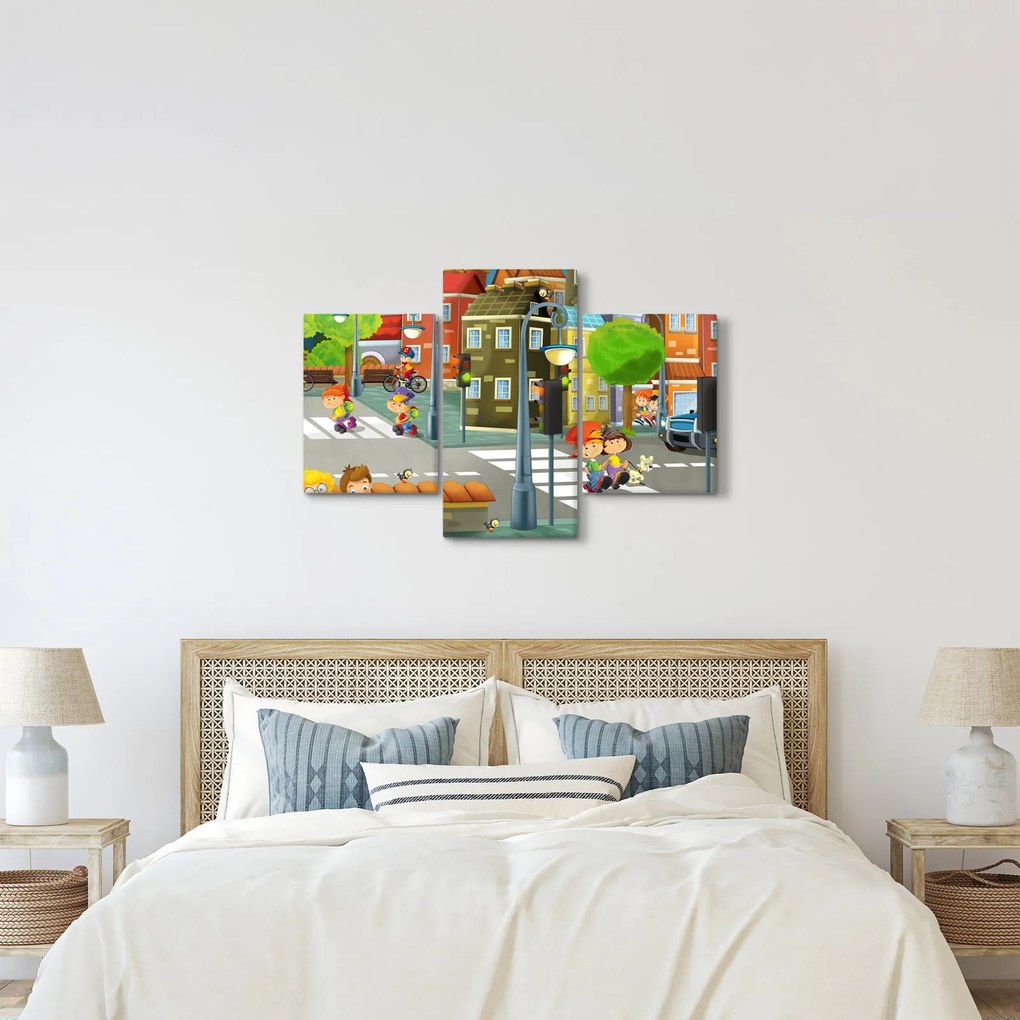 Kép - gyermek város (90x60 cm)