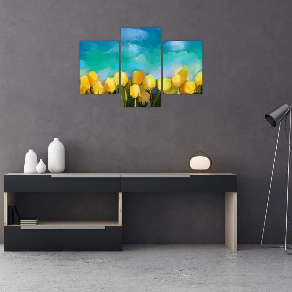 Sárga tulipán képe (90x60 cm)