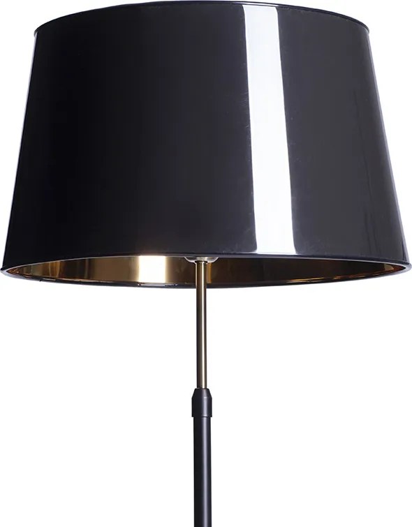 RENDL EMMETT állólámpa talapzat fekete antikolt sárgaréz 230V LED E27 15W