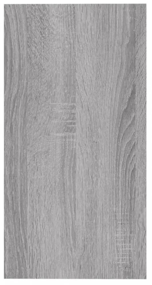 szürke sonoma színű szerelt fa kisasztal 50 x 26 x 50 cm