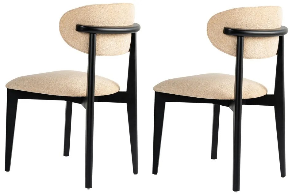 Lionte Beige and Black étkezőszék szett, 2 db