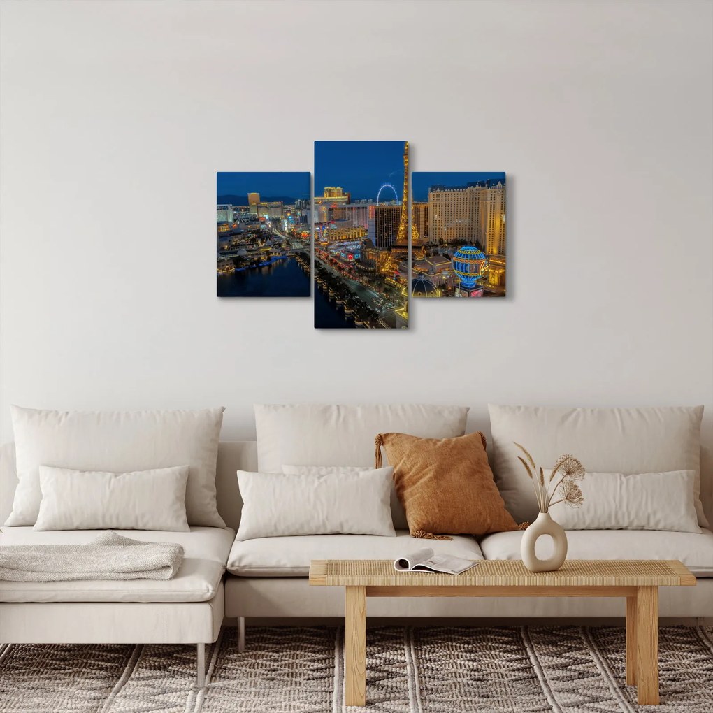 Éjszakai Las Vegas-i kép (90x60 cm)