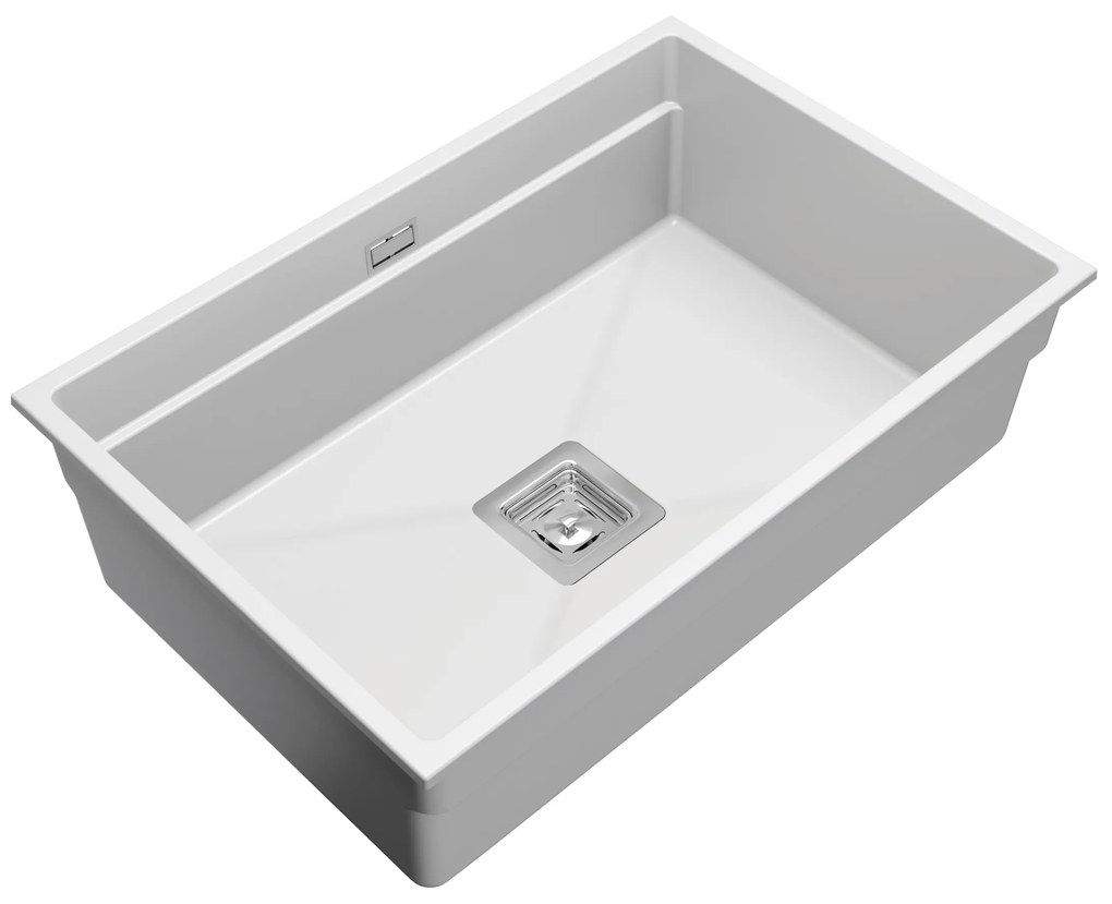 Gamma Decor 7050, 1 rekeszes gránit mosogató 700x470x220 mm, fehér, GMA-ZLE000107