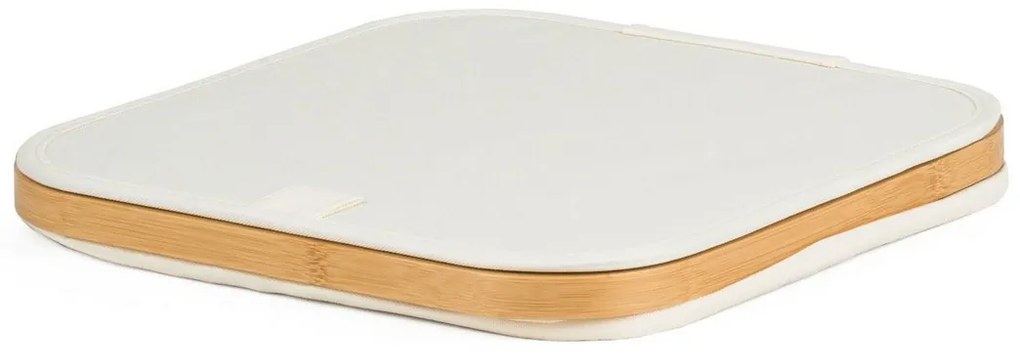 G21 tárolódoboz 30 x 30 x 15 cm, bambusz, fedéllel, bézs