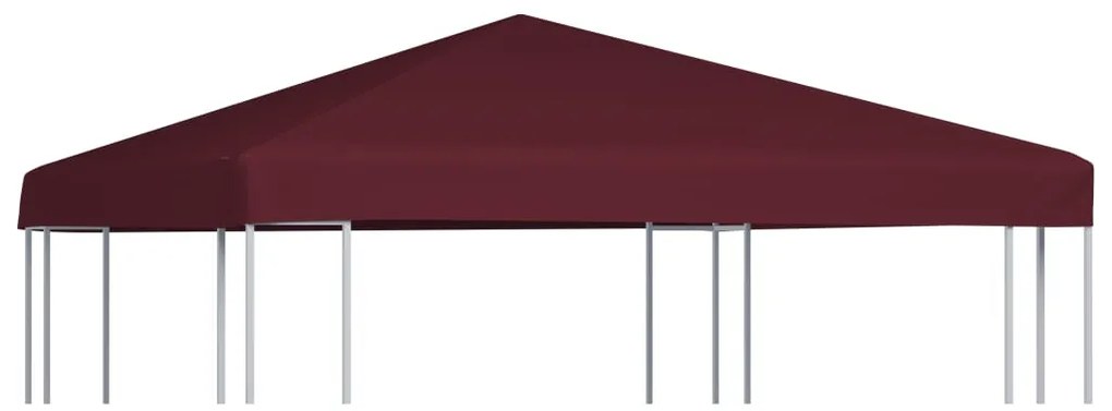 bordó pavilon tetőponyva 310 g/m² 3 x 3 m
