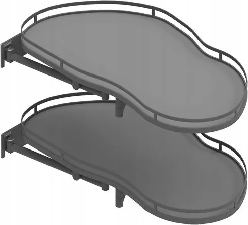 Rejs vese kosár Ergo Corner Optima 900/500 jobb grafit WE36.0004.43.ID4