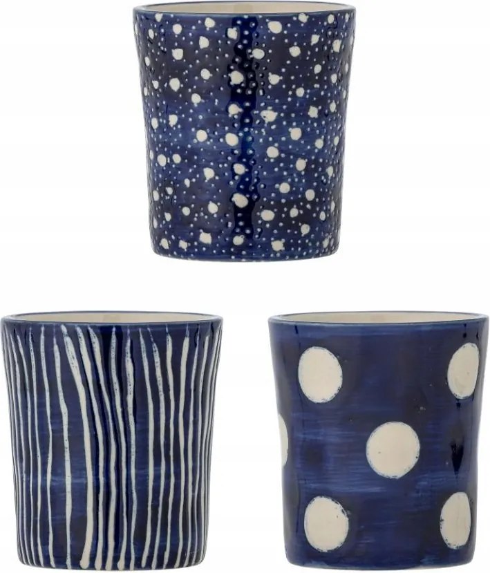 Bloomingville Minoa Bögre 190 ml 4 db-os bögre szett Kék