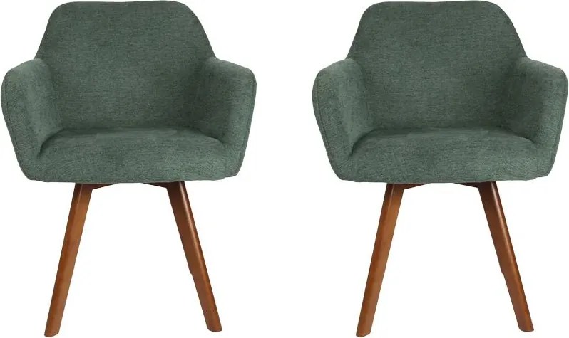 AVENBERG NORD 2db Étkezőszék - szett, zöld