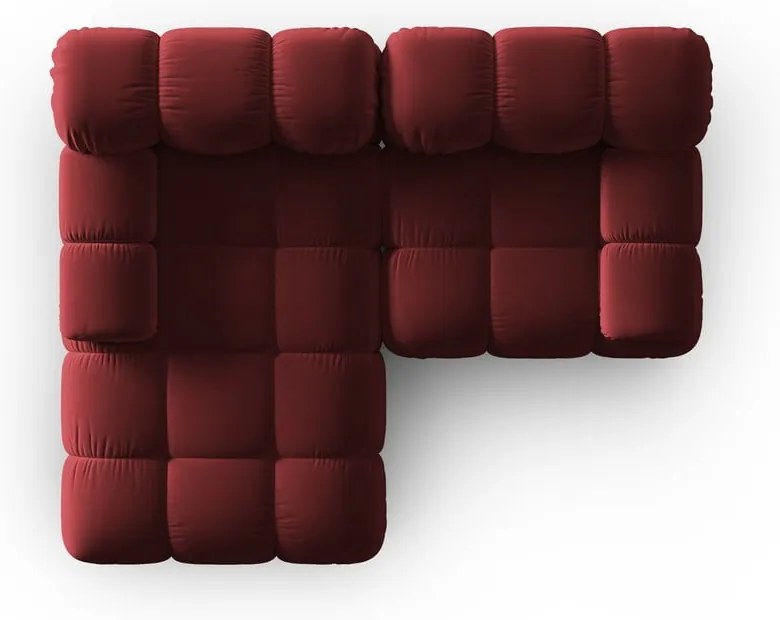 Piros bársony kanapé 191 cm Bellis – Micadoni Home