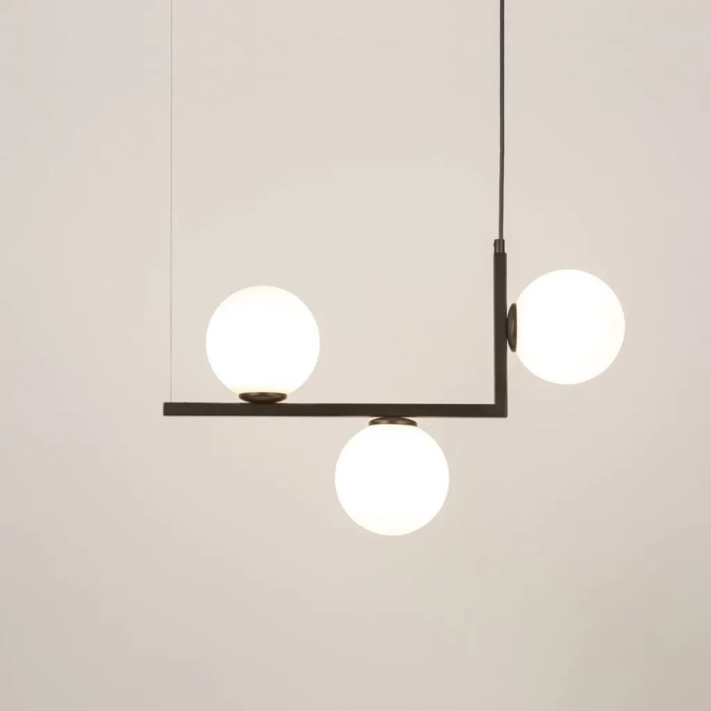SIGMA LIGHTING 33609 ANDY Többágú Függesztett Lámpa Fehér, Fekete G9 IP20