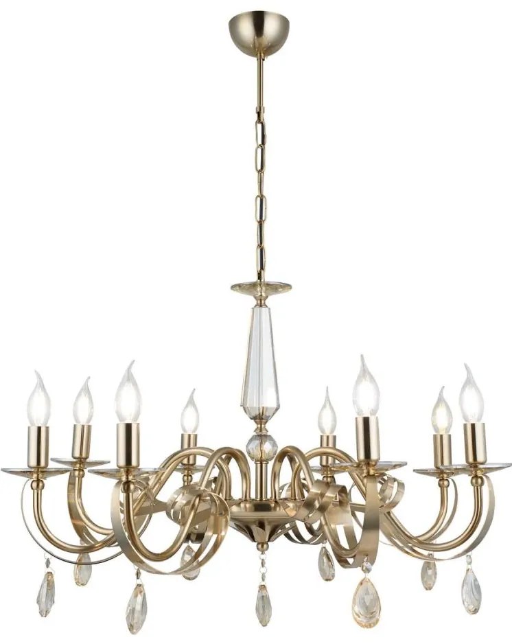Láncos CASTRO csillár 8xE14/40W/230V arany
