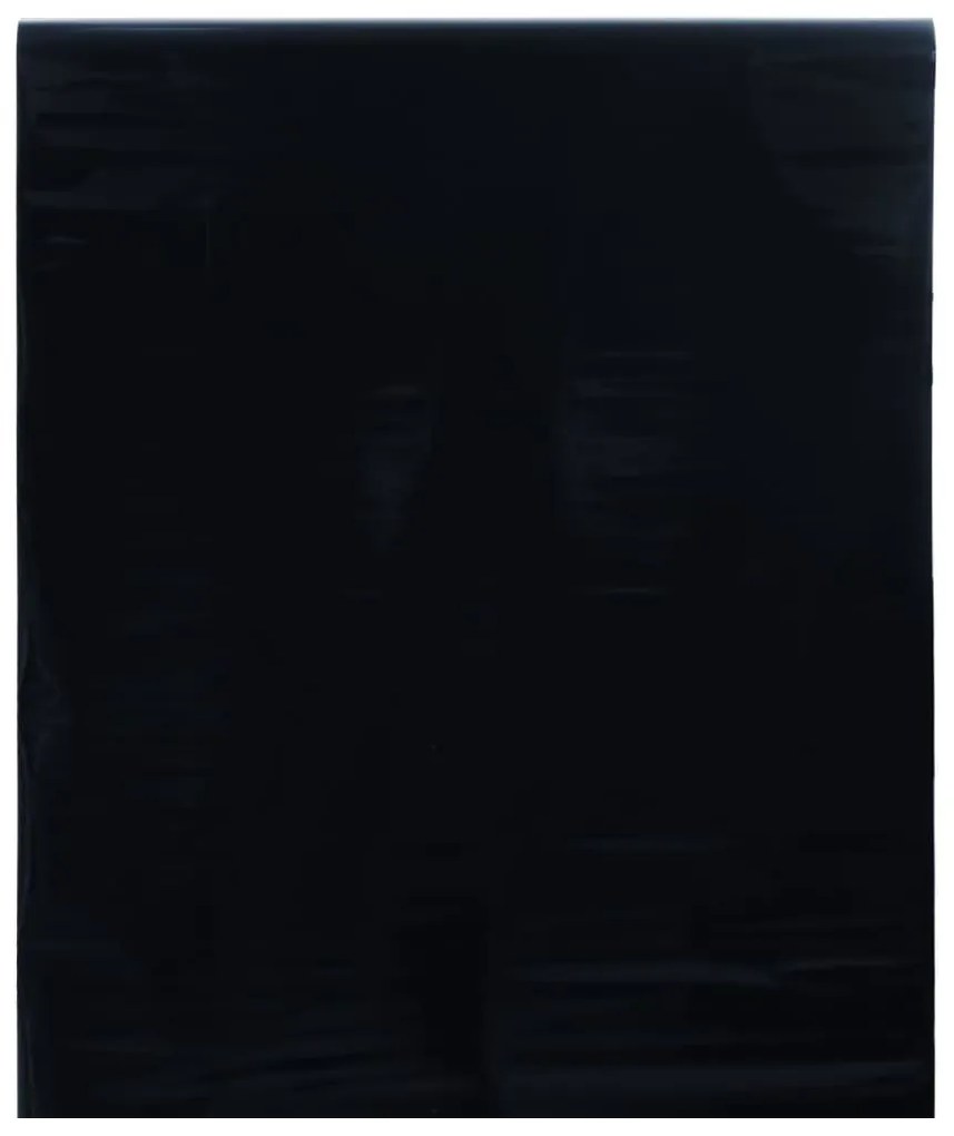 matt fekete PVC statikus ablakfólia 90 x 2000 cm