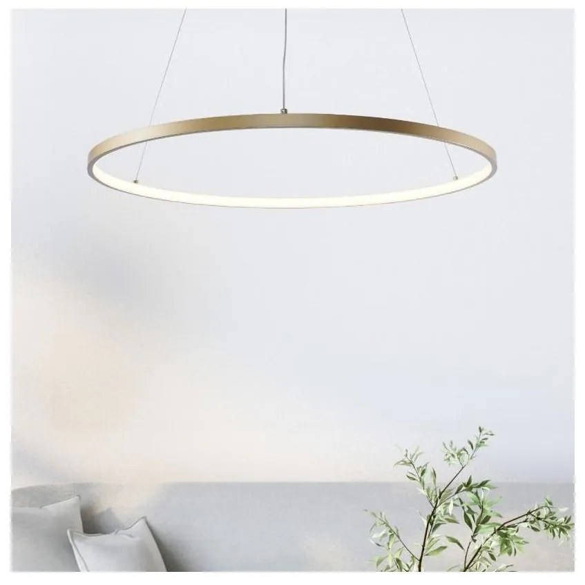 Zuma Line 2023201-GD60 - LED Csillár zsinóron BRENO LED/28W/230V 3000/4000/6000K