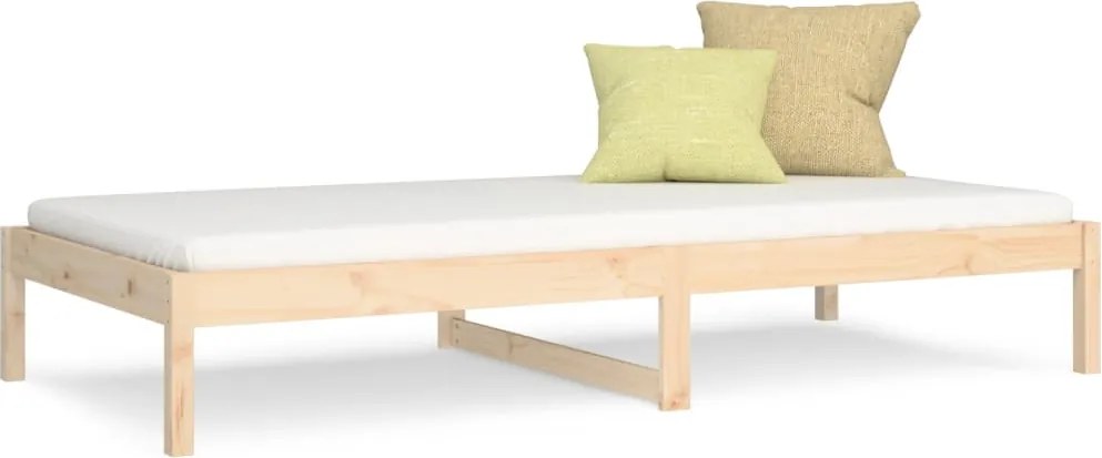 vidaXL tömör fenyőfa kanapéágy matrac nélkül 90 x 200 cm