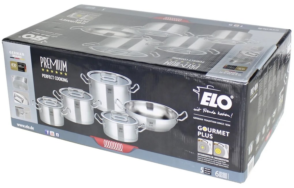 Elo 40995 Premium 5 részes rozsdamentes acéledénykészlet Gourmet Plus