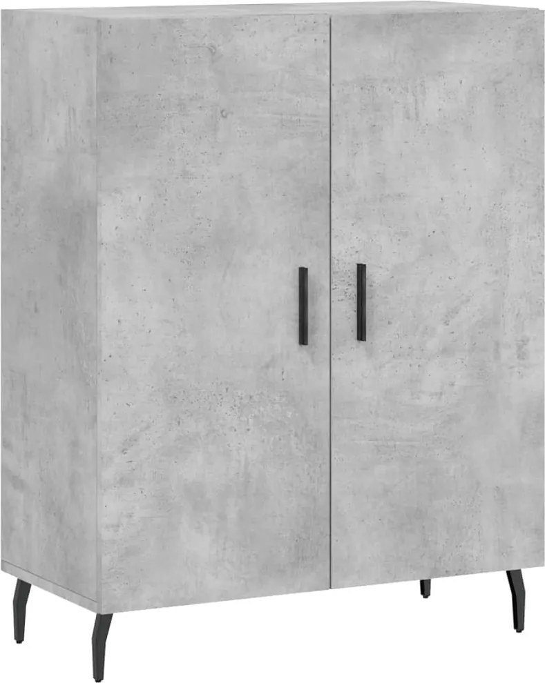 vidaXL betonszürke szerelt fa tálalószekrény 69,5 x 34 x 90 cm