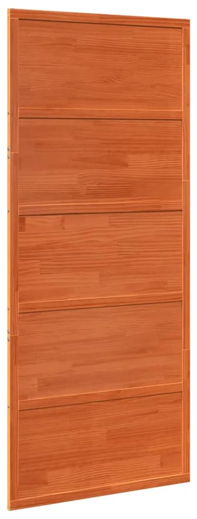 viaszbarna tömör fenyőfa istálló stílusú ajtó 90x208 cm