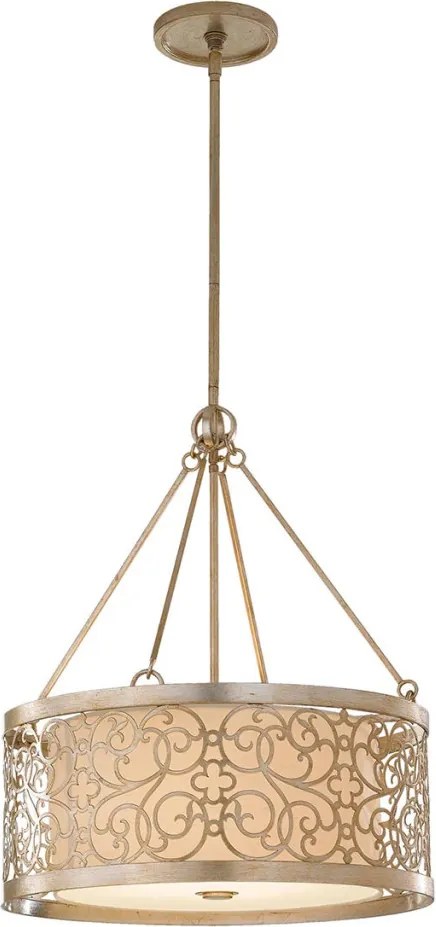 ELSTEAD FE-ARABESQUE4 ARABESQUE Ernyős Függesztett Lámpa Ekrü, Patina E27 IP20