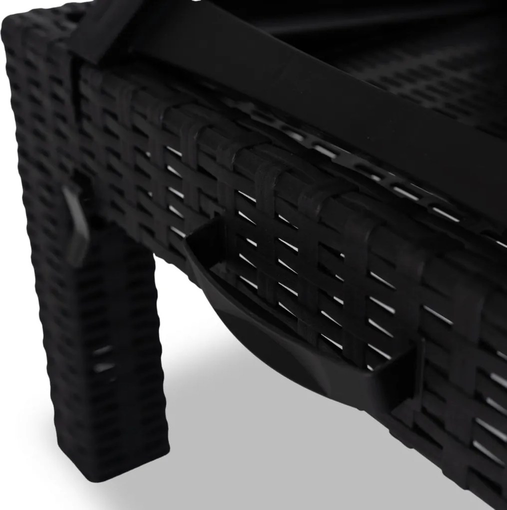 Fotel Ogrodowy ARIZONA Czarny Technorattan