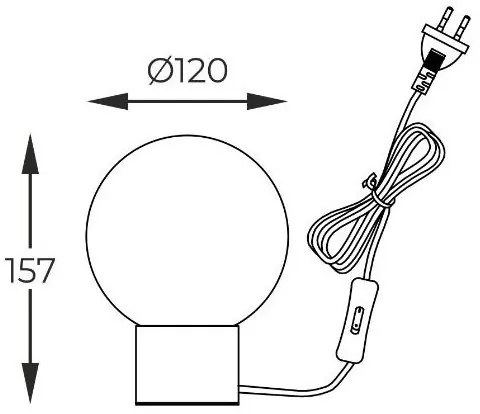 Zuma Line T0454-01A-F7FZ - Asztali lámpa ARCTURUS 1xG9/4W/230V fekete