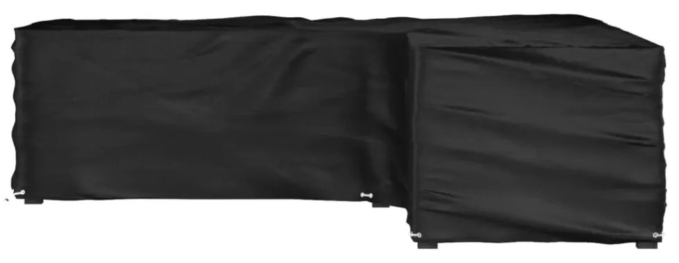 L-alakú kerti bútorhuzat 16 fűzőlyukkal 250 x 250 x 70 cm