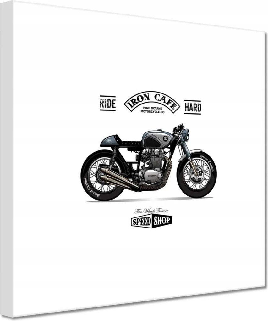 Vászonkép 60x60 Motorkerékpár Antik Vintage