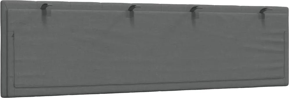 sötétszürke szövet fejtámla párna Hanko 180 cm