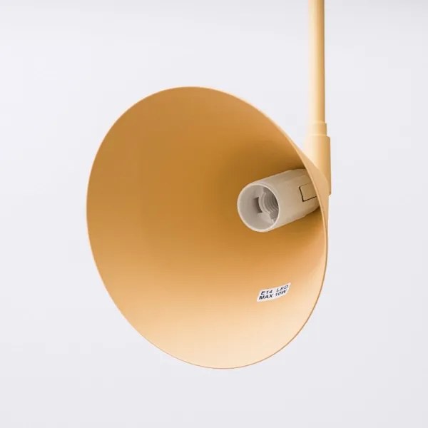 Sollux SL.1698 - Fali lámpa NOX 1xE14/10W/230V arany