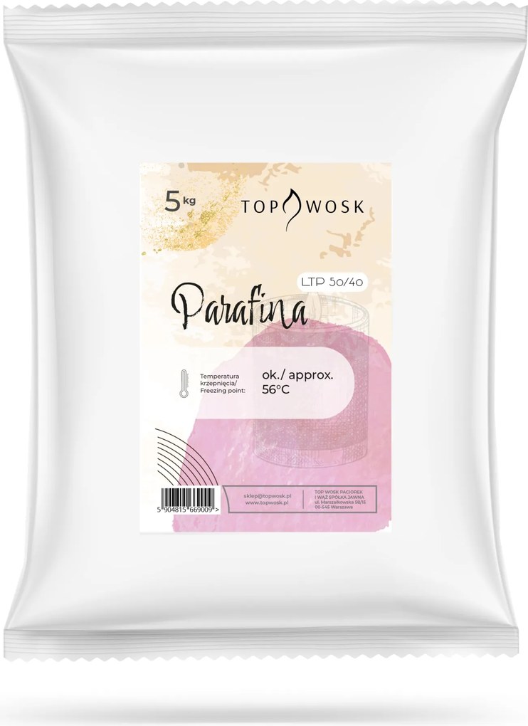 Paraffin gyertya granulátum 5kg Ltp 50/40