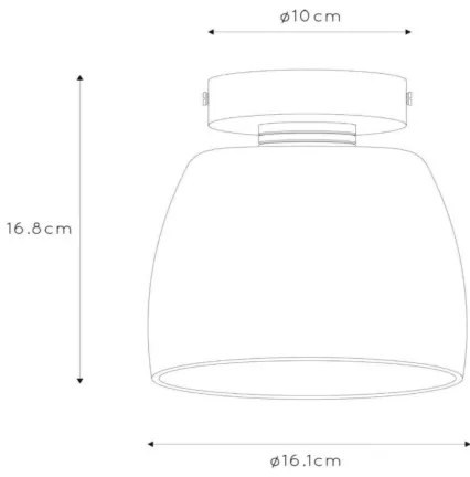 Lucide 30164/01/02 - Fürdőszobai mennyezeti lámpa TYLER 1xG9/33W/230V IP44 arany