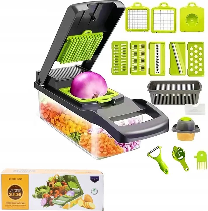 Zöldség És Gyümölcs Szeletelő És Reszelő 16 Az 1-BEN