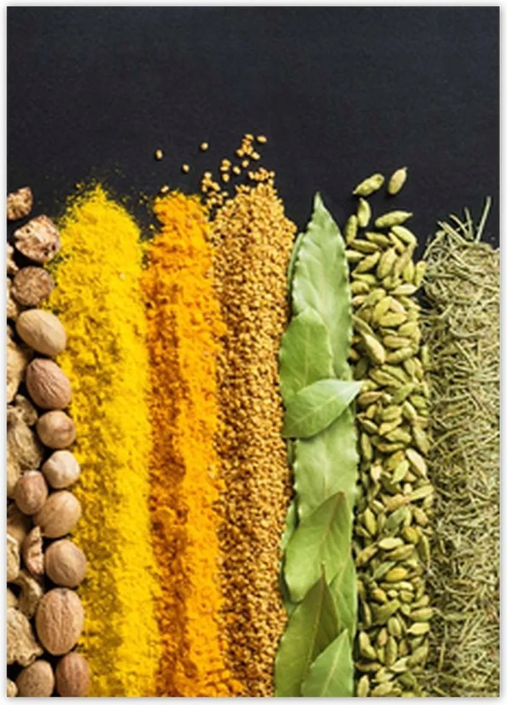 Poszterek 50x70 Színes fűszer szett