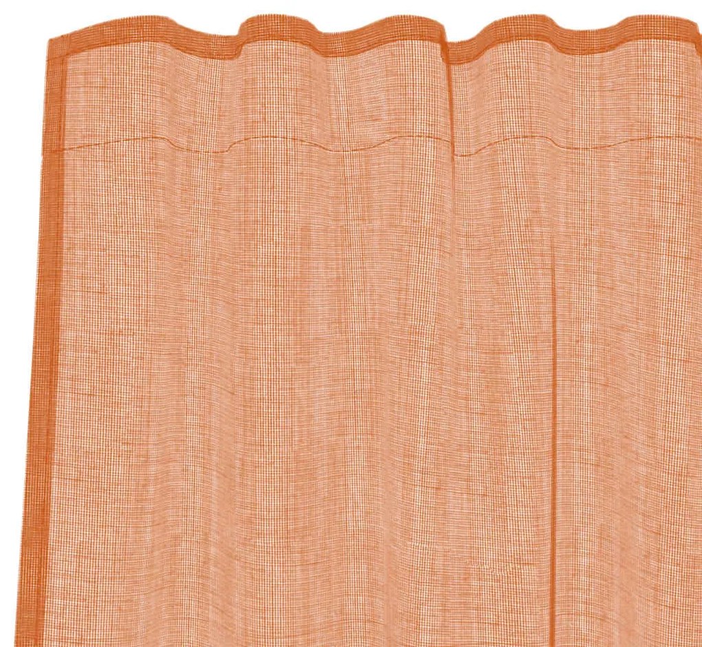 2 db terrakotta fátyolfüggönyök hurokkal 140x260 cm