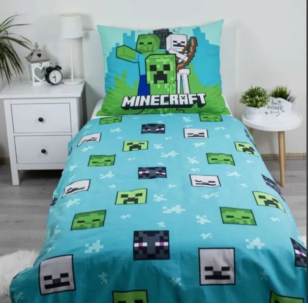 Disney Minecraft gyerek ágyneműhuzat 140x200cm+90x70cm Setino