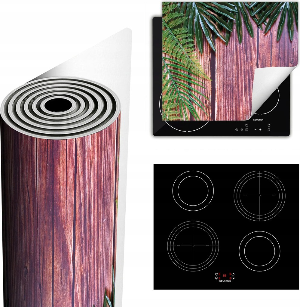 Tűzhelyvédő Szőnyeg Több Hely 60x52 levelek fa