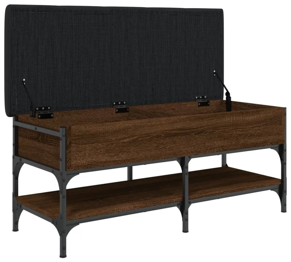 barna tölgy színű szerelt fa cipőpolc 102 x 42 x 45 cm