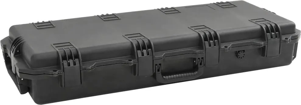 vidaXL fekete PP hordozható repülős tok 100,5 x 42 x 17 cm