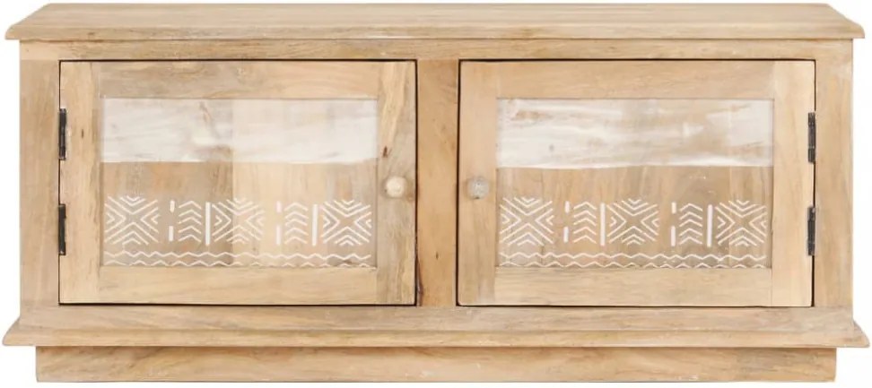 Tömör mangófa dohányzóasztal 90 x 49 x 37 cm