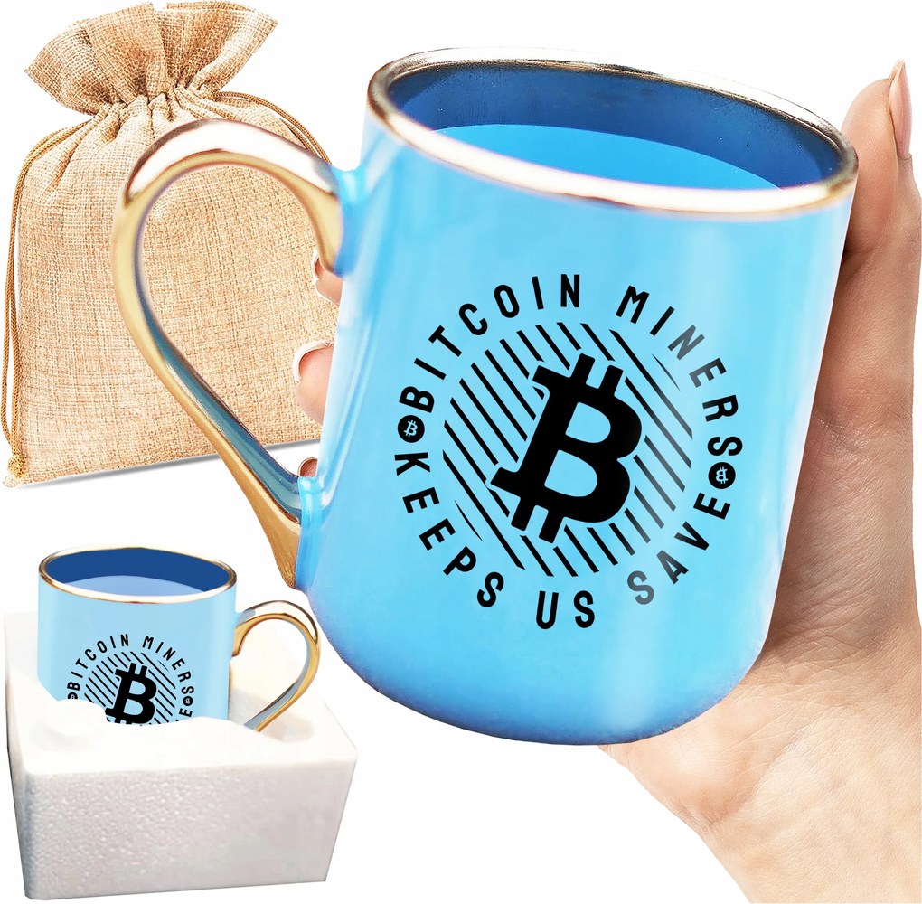 Bögre Idő Divatos Bitcoin Kriptovaluta Kripto Divatos Nyomtatás Print