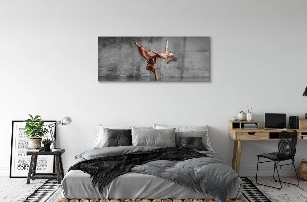 Üvegképek Női hosszú haj tánc 120x60cm