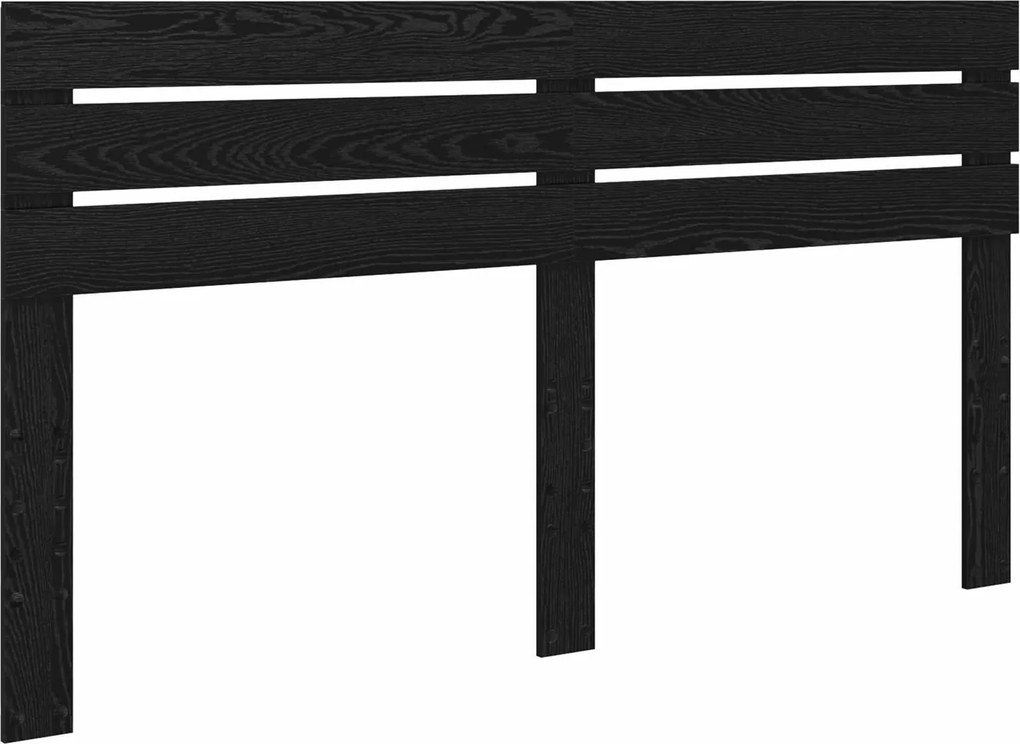 vidaXL Fejtámla Fekete tölgy 180 cm Faanyag