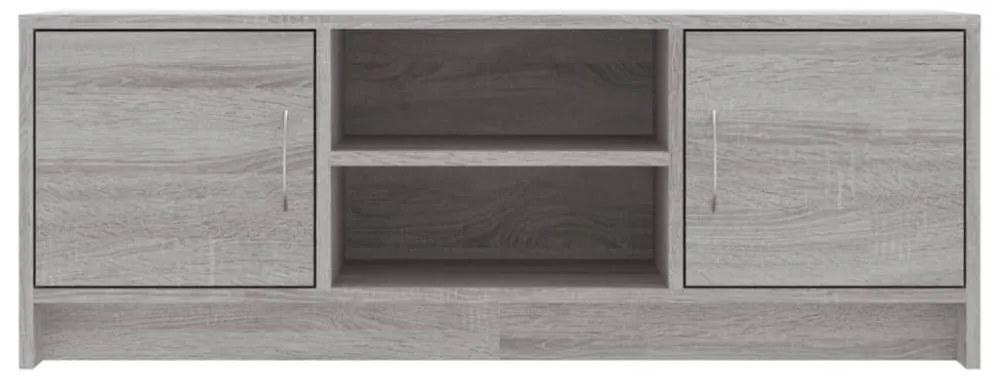 szürke sonoma színű szerelt fa TV-szekrény 102x30x37,5 cm