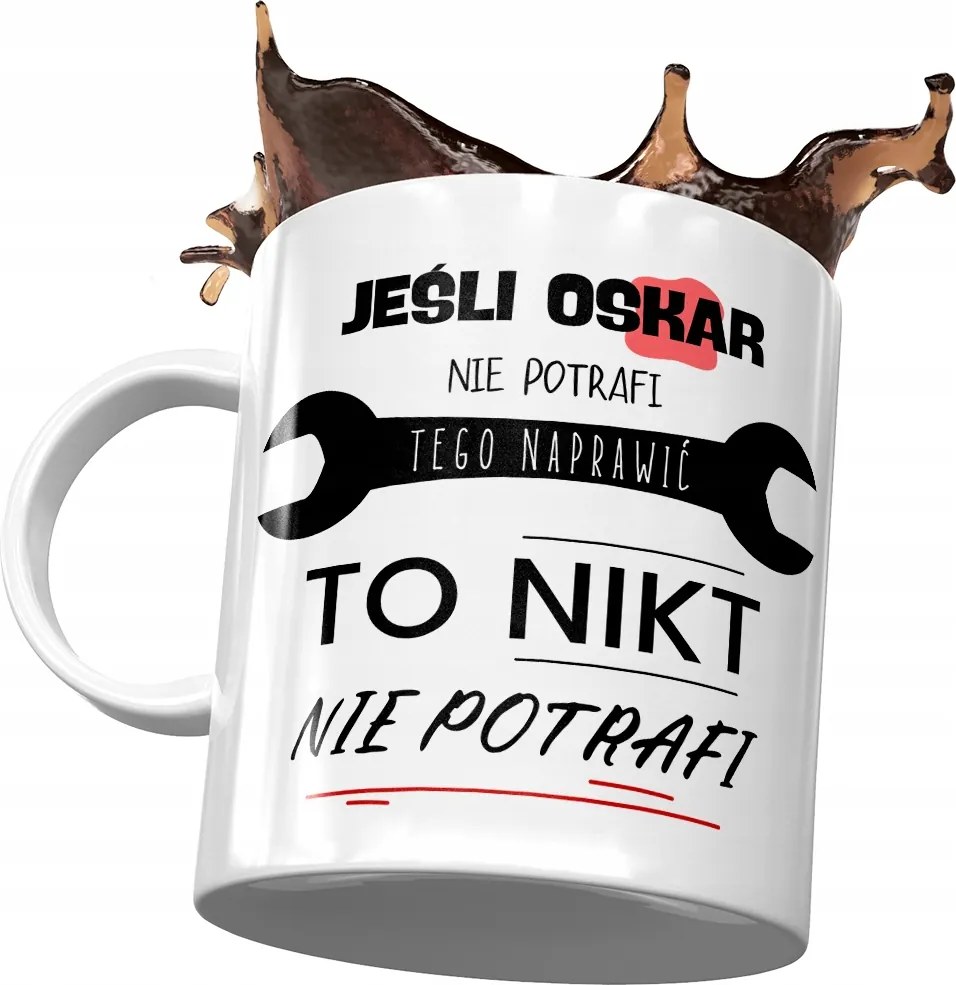 Bögre Oscar Férj-Fia Barátnak Ajándék Nyomtatott Fotóval